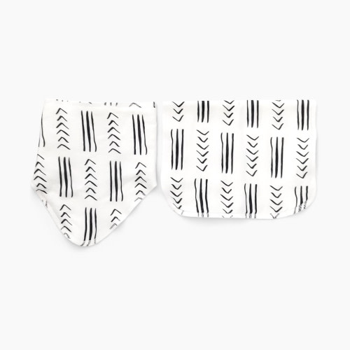 Stina & Mae Mudcloth Bibs & Burp Cloth Set