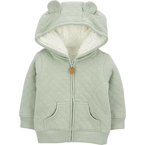 Simple Joys by Carter's Baby Hooded Sweater Jacket with Sherpa Lining