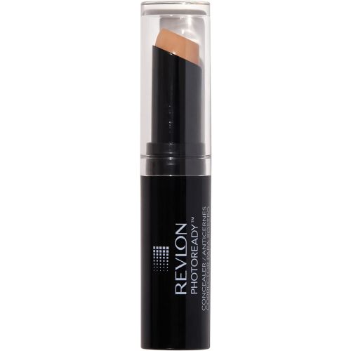 Revlon Concealer Stick, PhotoReady Face Makeup for All Skin Types, Longwear Medium- Full Coverage with Creamy Finish, Lightweight Formula, 004 Medium, 0.11 Oz