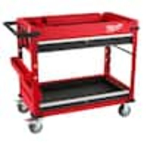 Milwaukee 40 in. 2-Drawer Steel Work Cart 48-22-8590