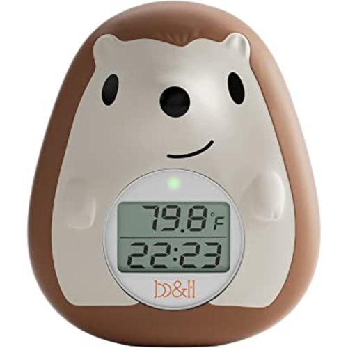 B&H Baby Bath Thermometer - Safety Bathtub Temperature Thermometer with Temperature Warning and Timing Function, Digital Baby Water Thermometer Infant Bath Floating Toy - Hedgehog