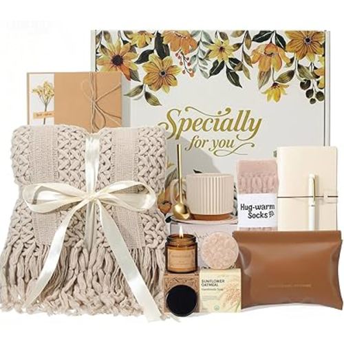 Self Care Gifts for Women Get Well Soon Gift - Sympathy Gift Baskets for Women Care Package, Birthday Gifts Thinking of You Inspirational Christmas Gift for Mom Her Friend Sister Wife Coworker