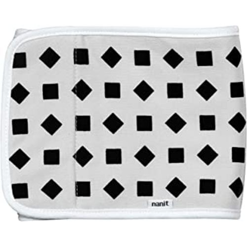 Nanit Breathing Wear Band – Works with Nanit Pro Baby Monitor to Track Breathing Motion Sensor-Free, Like Your Hand On Their Heart from Anywhere, 100% Cotton, Size Small, 0-3 Months, Pebble Grey
