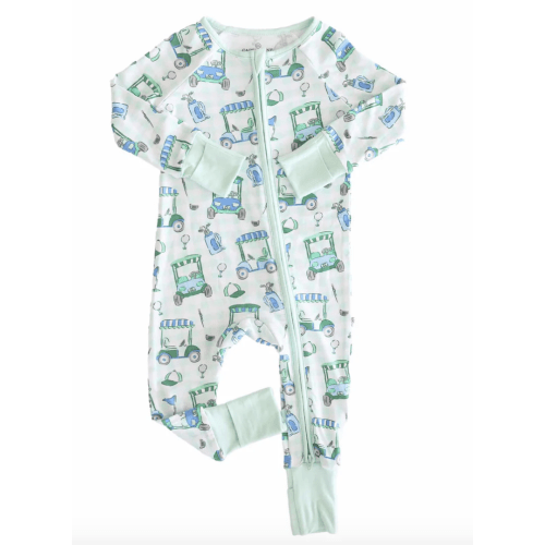 Birdie Babes Convertible Zip Romper | Green