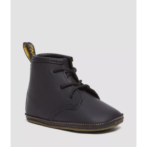 Newborn 1460 Auburn Leather Booties in Black | Dr. Martens