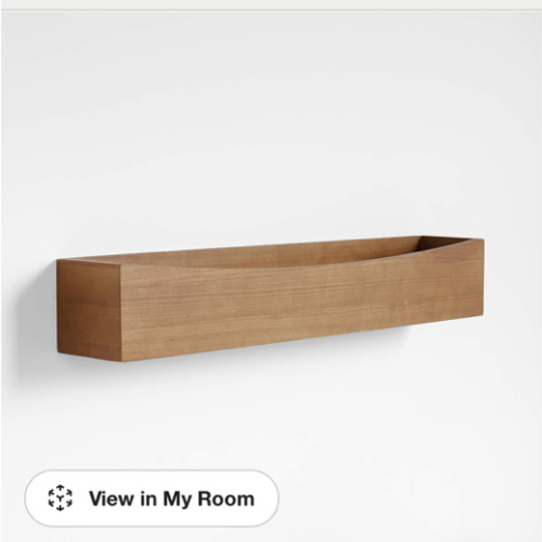 Hampshire Natural Brown Wood Kids Wall Shelf