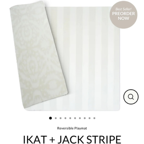 Ikat + Jack Stripe Design In Sandy Beige