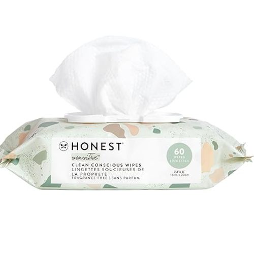 The Honest Company Hypoallergenic Multi-Use Baby Wipes for Sensitive Skin, Geo Mood, 288 Count