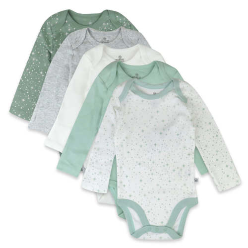 5-Pack Organic Cotton Long Sleeve Bodysuits | Honest Baby Clothing
