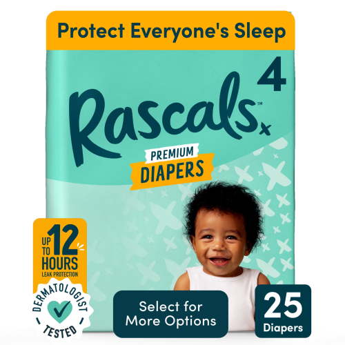 Rascal + Friends Premium Baby Diapers, Size 4