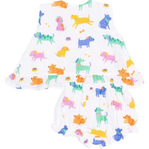 Ruffle Back Top & Bloomer, Good Dog Club - Angel Dear | Maisonette