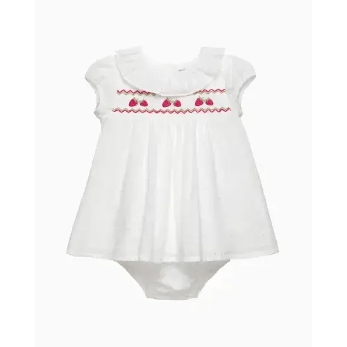 Smocked Dress in Strawberry | 1-3 Months