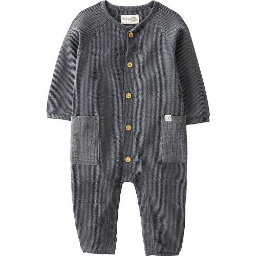 little planet by carter's Baby Organic Cotton Waffle Knit Button-front Jumpsuit