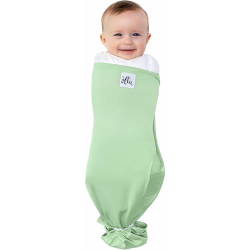 The Ollie Swaddle – Sleep Swaddle for Babies | Breathable, Moisture-Wicking Fabric to Prevent Overheating | Soft, Adjustable Fit | Ideal for Newborns & Infants (Meadow)