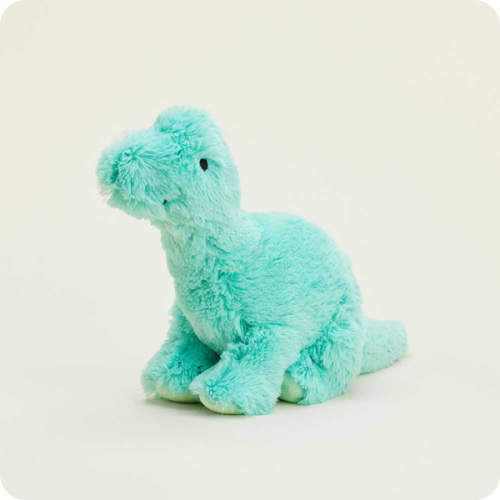 Teal Long Neck Dinosaur Warmies | Microwavable Teal Long Neck Dinosaur Warmies Stuffed Animal | Warmies USA