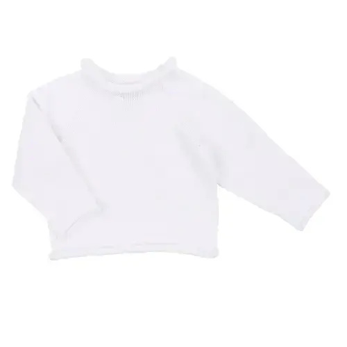 Magnolia Baby Essentials Knits White Raglan Sweater