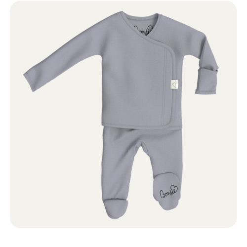 Footie - Fog – Bonsie Skin to Skin Babywear