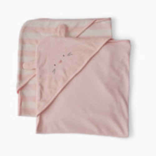 Carter's Hooded Towel (2 Pack) - Pink Bunny, O/S
