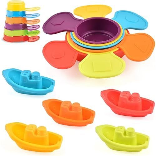 Baby Bath Toys for Kids Ages 1-3 Toddler Water Toys for Bath Tub Baby Toys 6 to 12 Months for Toddlers Infant Gifts 1 2 3 Years Old