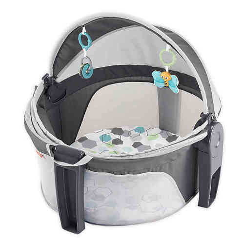 Fisher-Price® Hexagons On-the-Go Baby Dome in Grey