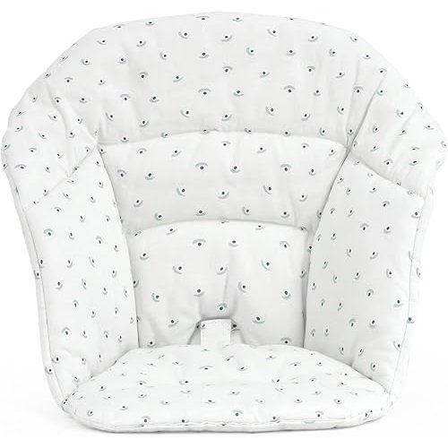 Stokke Clikk Cushion, Blueberry Boat - Compatible Clikk High Chair - Provides Support for Babies - Made with Organic Cotton - Reversible & Machine Washable - Best for Ages 6-36 Months
