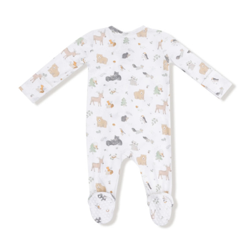 Angel Dear Woodland Babies Bamboo Viscose Zipper Footie