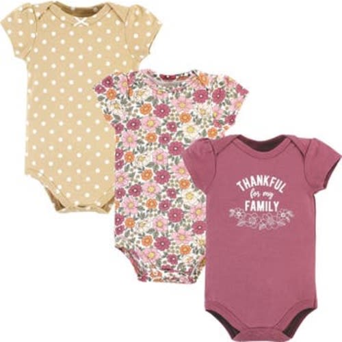 Cotton Bodysuits 3-Pack, 0-3M