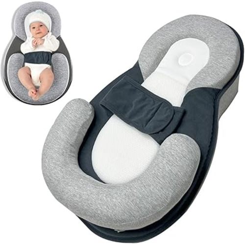Baby Feeding Support Pillow,Reflux Breastfeeding Nursing Pillow to Reduce Spit-Up,Anti Reflux Newborn Removable Feeding Pillows,Dream Rest Bed for Baby