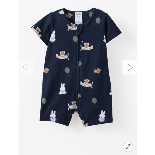 Miffy Short Sleeve Zip Romper