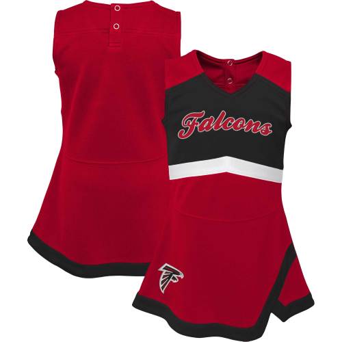 Girls Infant Atlanta Falcons Red Cheer Captain Jumper Dress