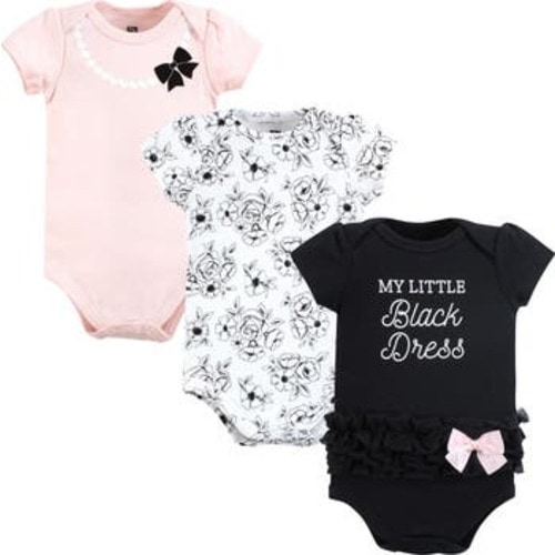 Triple Pack of Soft Cotton Bodysuits, 6-9M