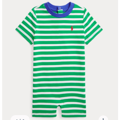 Striped Cotton Jersey Shortall
