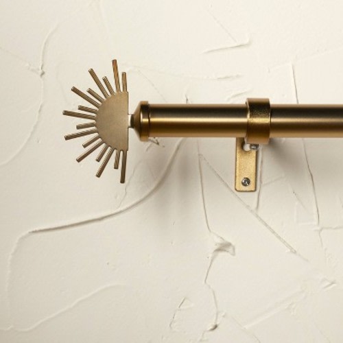 Sunrise Curtain Rod Brass - Opalhouse™ designed with Jungalow™, Size: 36"-66"