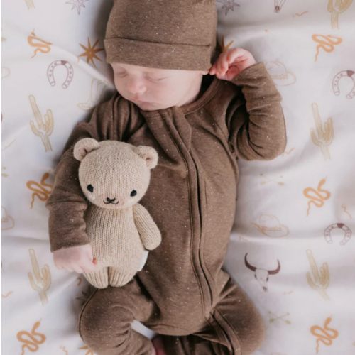 Zip Romper | Choc Speckle