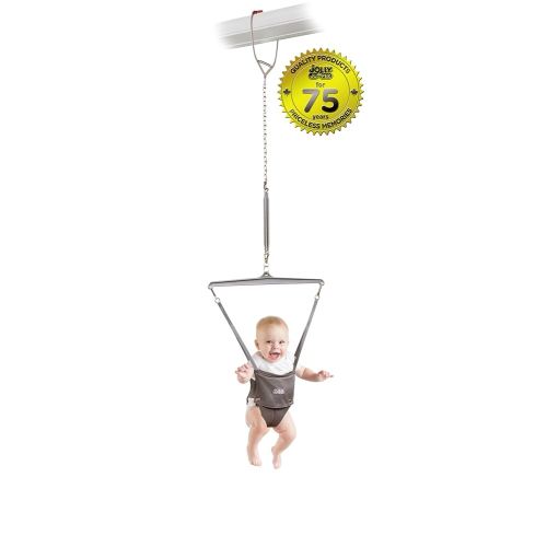 Jolly Jumper *ICONIC* - Grey Saddle - The Original Baby Exerciser. Trusted By Parents And Loved By Babies For Over 75 Years.