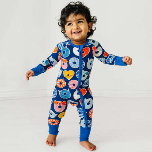 Blue Donut Dreams Zippy - Size 12-18 Months