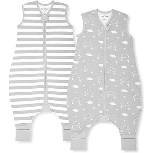 Mama Cheetah Toddler Sleep Sack with Feet 2T, 0.5 TOG Organic Cotton Baby Wearable Blankets with Legs, Baby Sleeping Bag for Walkers, Early Walker Medium