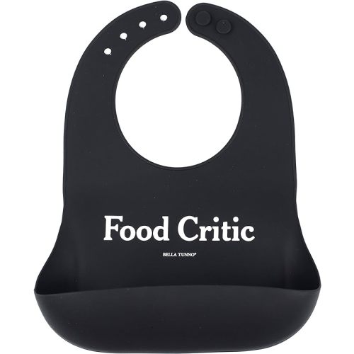 Bella Tunno Wonder Bib – Silicone Baby Bib for Girls & Boys, Food Critic