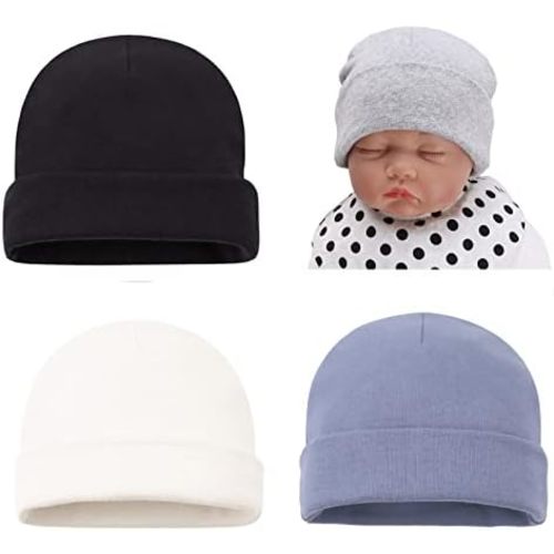 Bamery Cotton Baby Girl Hat Preemie Boys Beanie Newborn Hospital Hats Winter Infant Hats for Girls