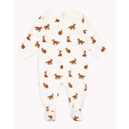 Off-White Footed Sleeper - Fox