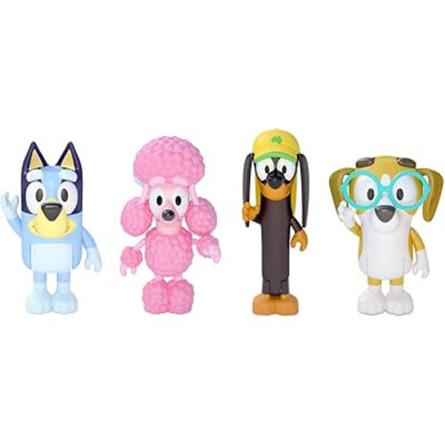 Bluey Figure 4 Pack - Friends Pack, Multicolor (13014)