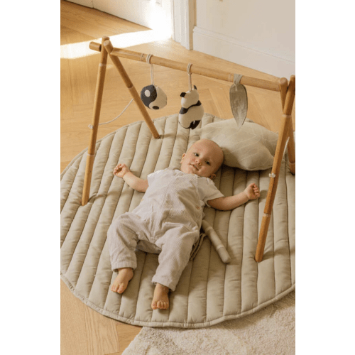 SET OF 3 RATTLE TOY HANGERS BAMBOO SET