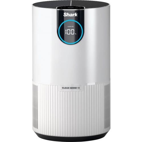 Shark - Clean Sense Air Purifier 500, Clean Sense IQ, NanoSeal True HEPA, 500 sq. ft., Filters 99.9% of allergens, Pro Odor Lock - White