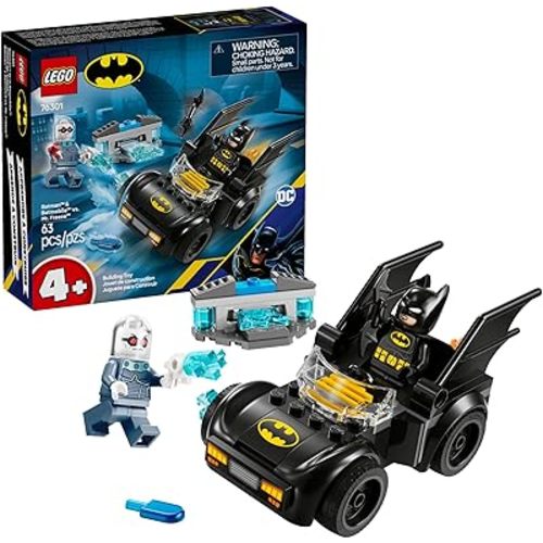 LEGO DC Batman & Batmobile vs. Mr. Freeze Toy Building Set - Superhero Batman Toy for Preschool Kids, Boys and Girls, Ages 4+ - Gift Idea for Kids Birthday - 76301