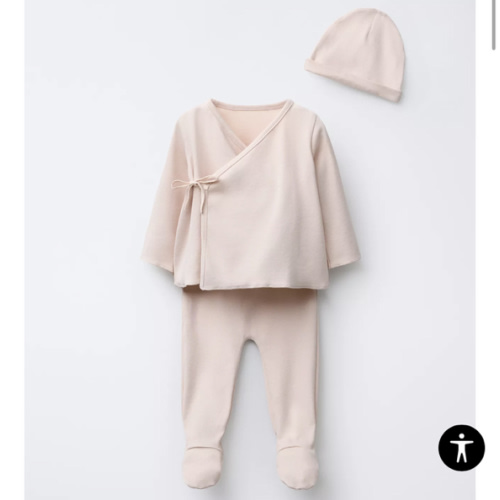 NEWBORN SET AND POUCH - Beige-pink | ZARA United States