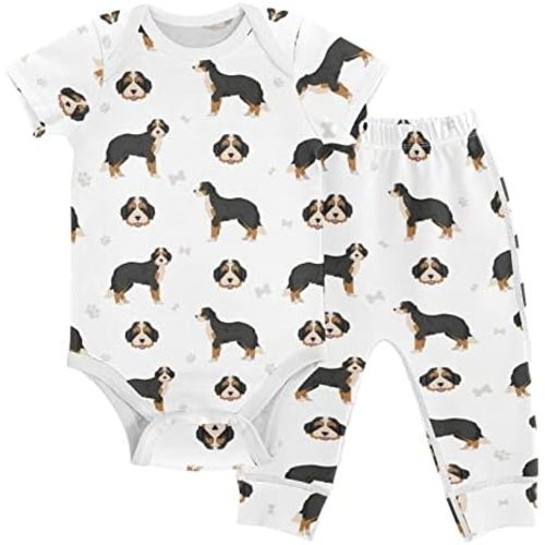 vvfelixl Baby Bodysuits Pants Sets Gnome Mushroom Short Sleeve Baby Clothes for Boys Girls 3M