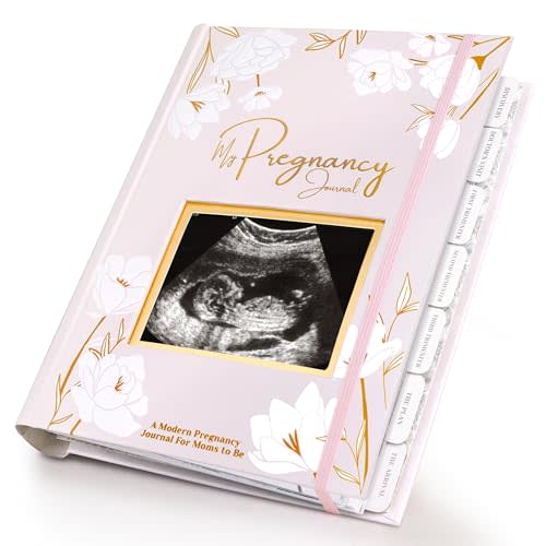 Pregnancy Journal, Pregnancy Announcements - 80 Pages Hard Cover Baby Books For Mom To Be Gift, Baby Memory Book Keepsake, Gender Reveal Gifts For New Moms, Shower & Registry (Blush)