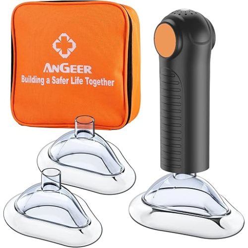 FSA HSA Choking Rescue Device, Anti Choking Device for Baby and Adults, AnGeer EasyPumpVac Airway Suction Device, First Aid Kit for Children and Adults - Home Kit