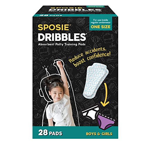 The Viral TikTok Product to Potty Train Faster - Sposie Dribbles for Boys and Girls, Mom Approved, Use with Potty Training Seats, Charts, and Stickers, 28 ct.