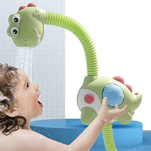  OENUX Baby Bath Toys for Infants 6-12 Months,Light Up Bath Toys  with Rechargeable Battery and Upgraded Waterproof Design,Toddla Dinosaur  Bath Toy Sprinkler for Toddlers Infant Kids Boys Girls 1-3 : Toys